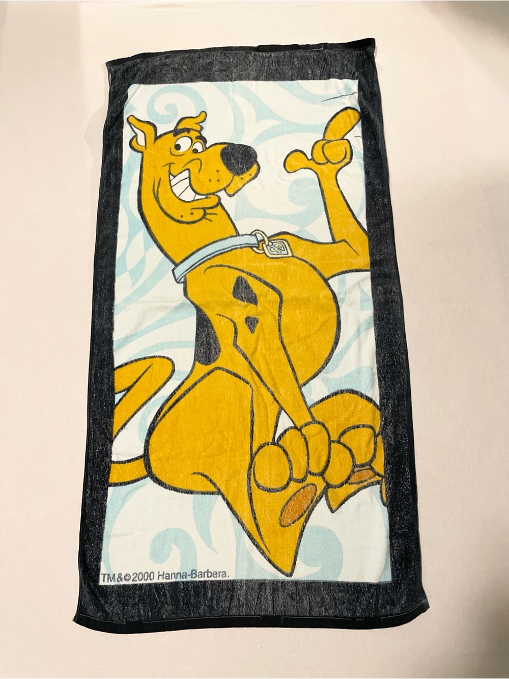 Vintage 2000 Scooby-Doo Beach Towel Hanna-Barbera Cartoon Network Y2K 90s